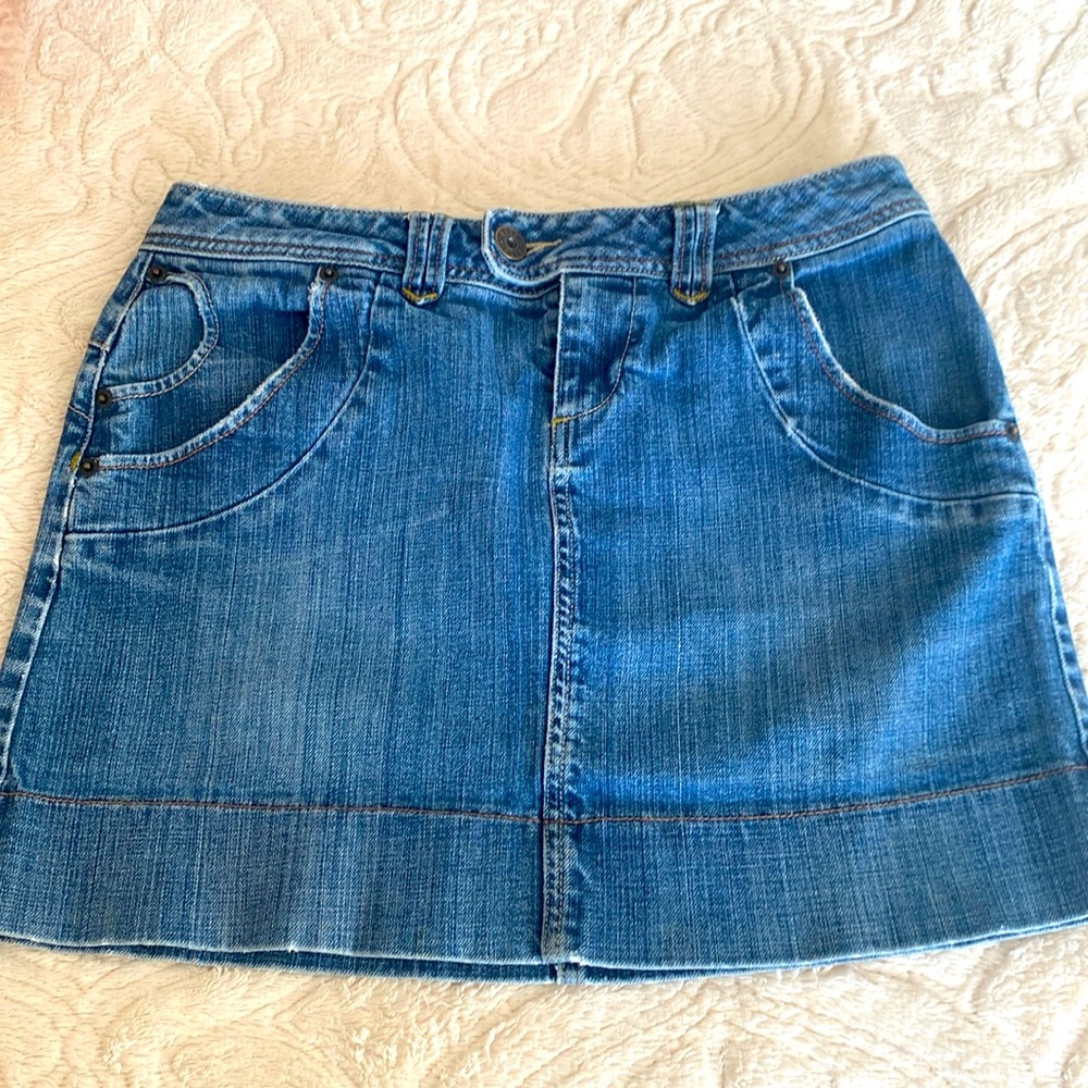 Elle Blue Denim Mini Skirt